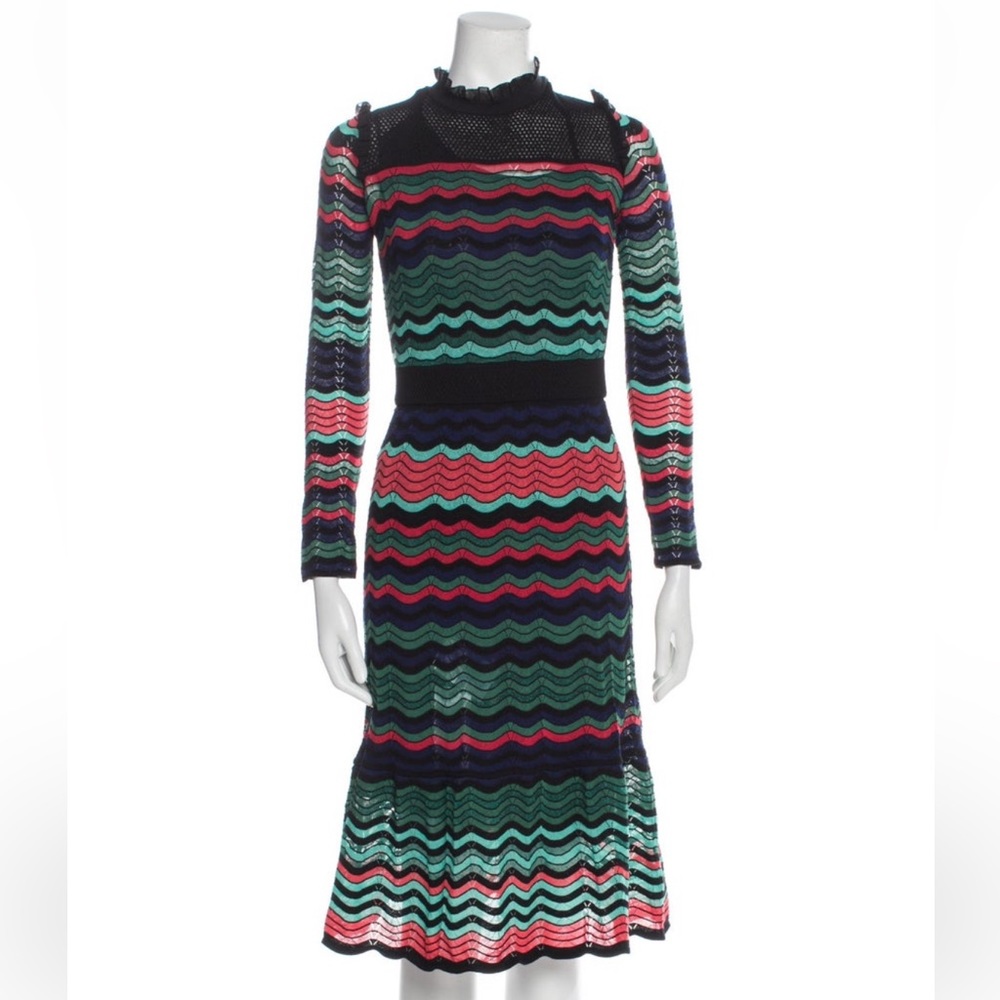 M Missoni striped knee length dress